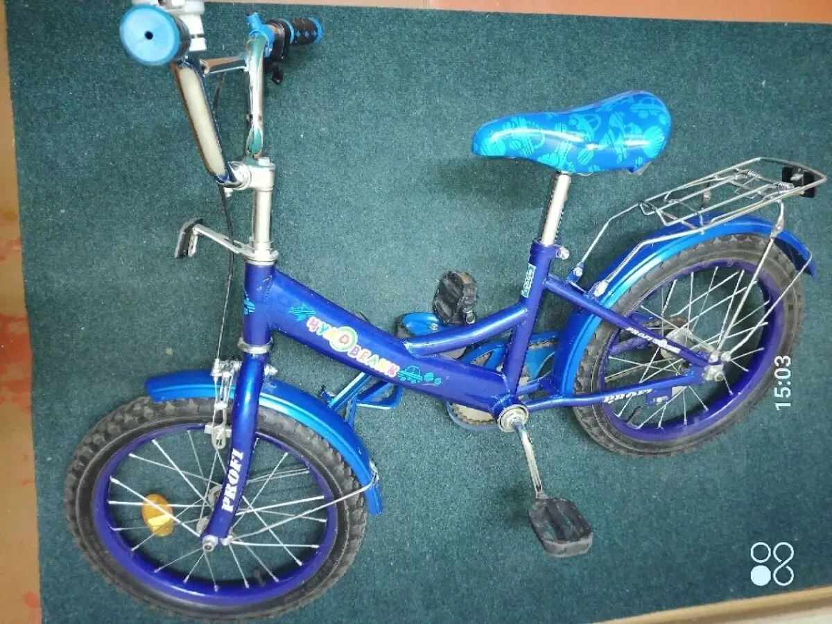 Велосипед двухколесный 15,55 дюйма + опорные колеса. Харьков, Салтовка 4