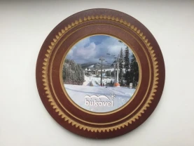 Красивая тарелка панно Буковель