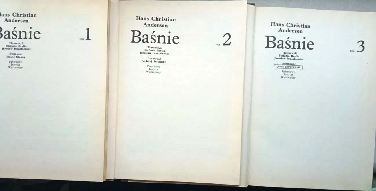 Андерсен Ганс Крістіан, казки. т. 1-3. Варшава 1976р.Кількість сторіно 9