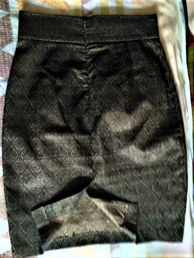 Юбка карандаш парча золотая Oodji Collection 2