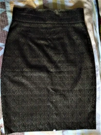 Юбка карандаш парча золотая Oodji Collection