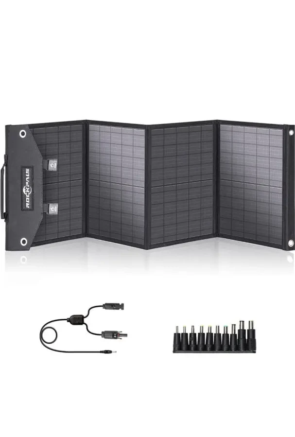 Мощная складная солнечная панель Rockpals 60 Watt. 3