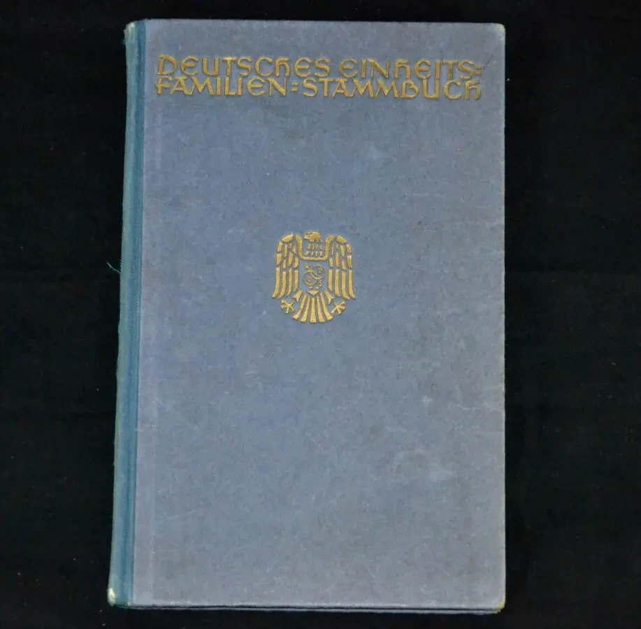 Немецкий единый семейный реестр 1937г.