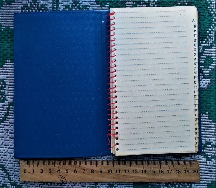 Блокнот записная книжка алфавит, новая, в обложке