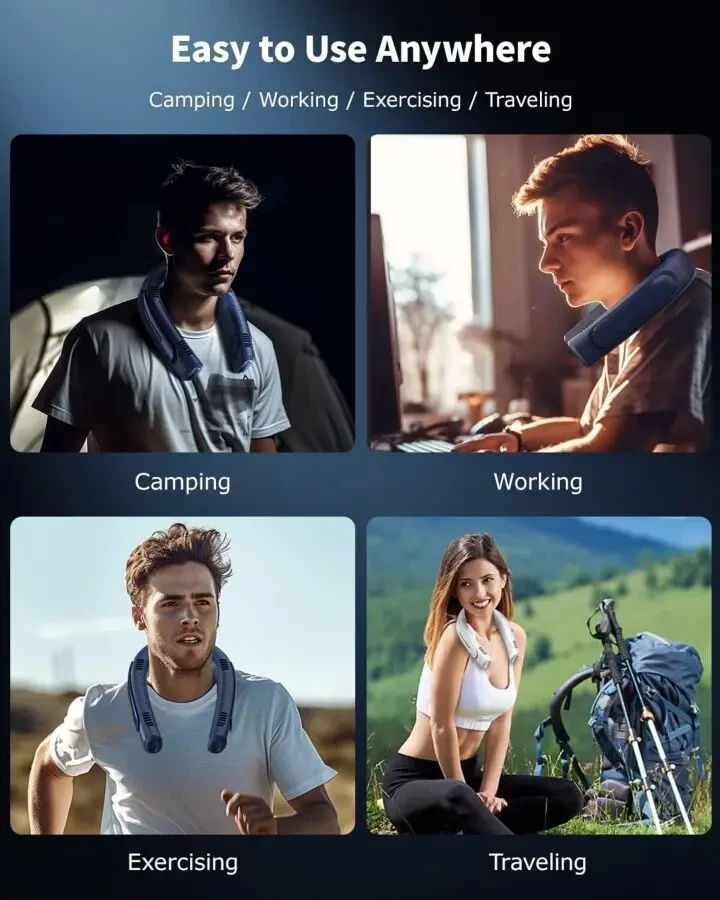 Кондиционер персональный шейный на аккумуляторе охлаждение до 10°. 8