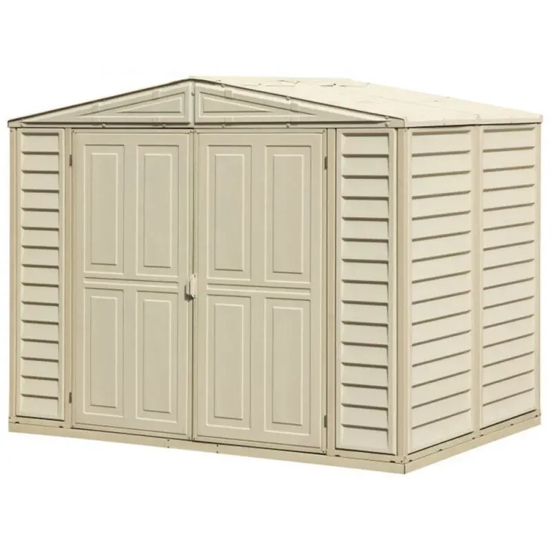 Сарай пластиковый Durate 240x163x186 см слоновая кость
