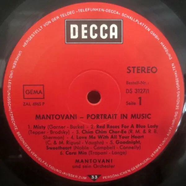 Виниловая пластинка оркестр Мантовани/ Mantovani 2LP 3