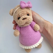 Ведмедик(м'яка іграшка ручної роботи)