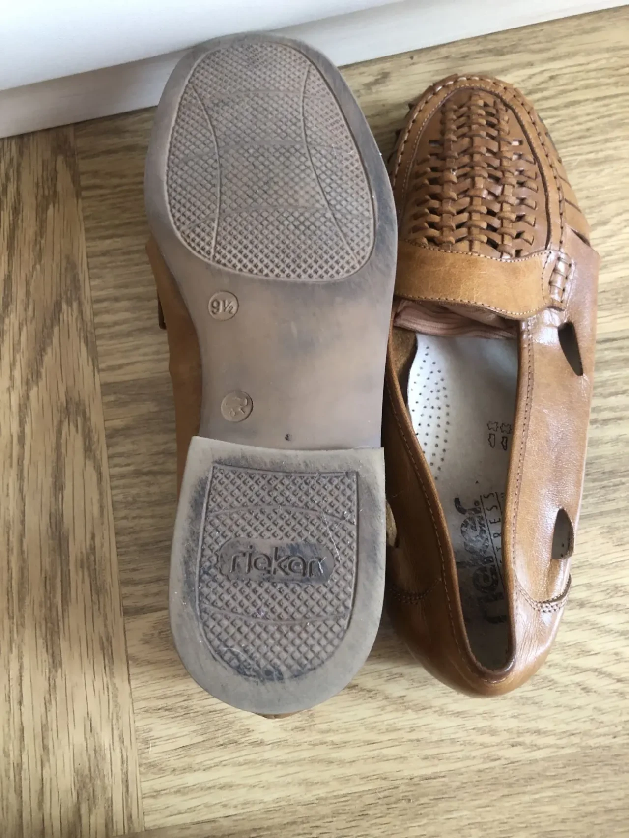 Мужские туфли Rieker из натуральной кожи 43 р 5