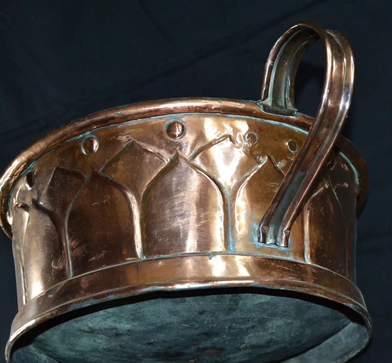 Антикварный медный таз. 3