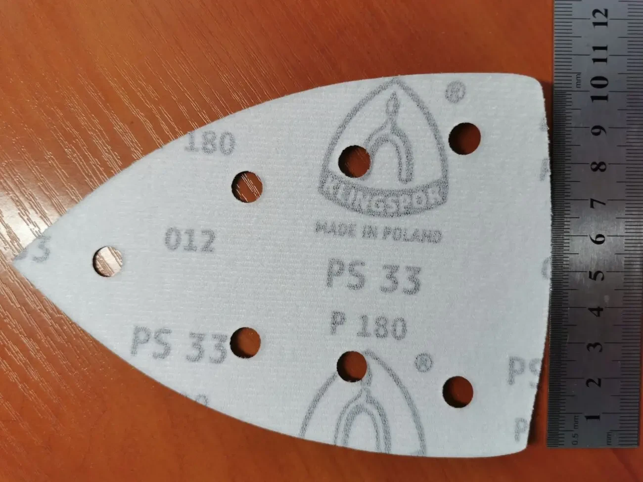 Шлифовальный лист на липучке Утюжок Дельта 98х148 , 100х150, 98X148. 1 7