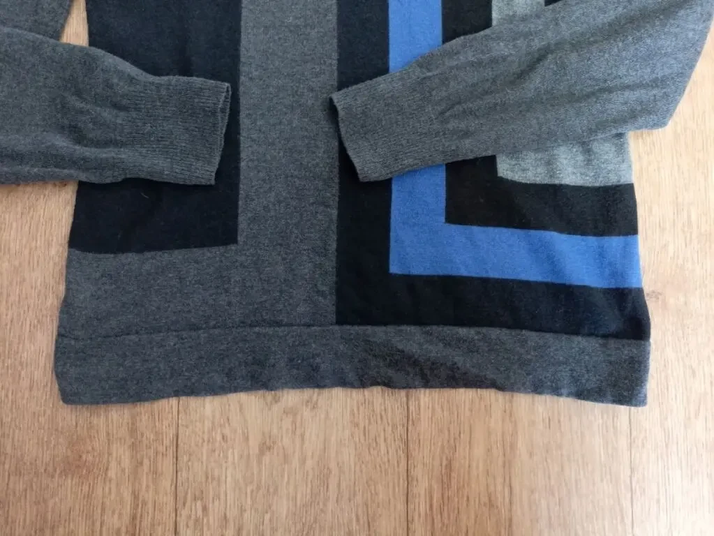 Basler Шерсть + шелк Шерстяной женский гольф разноцветный т серый 36 8