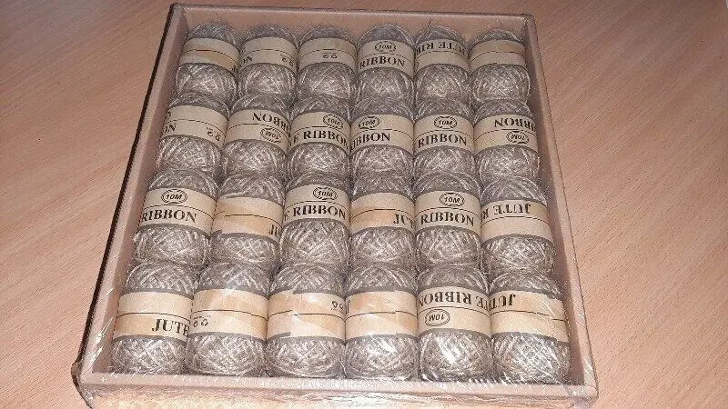 Нитки для творчості джутові коричневі.Роблю дуже хороші знижки!