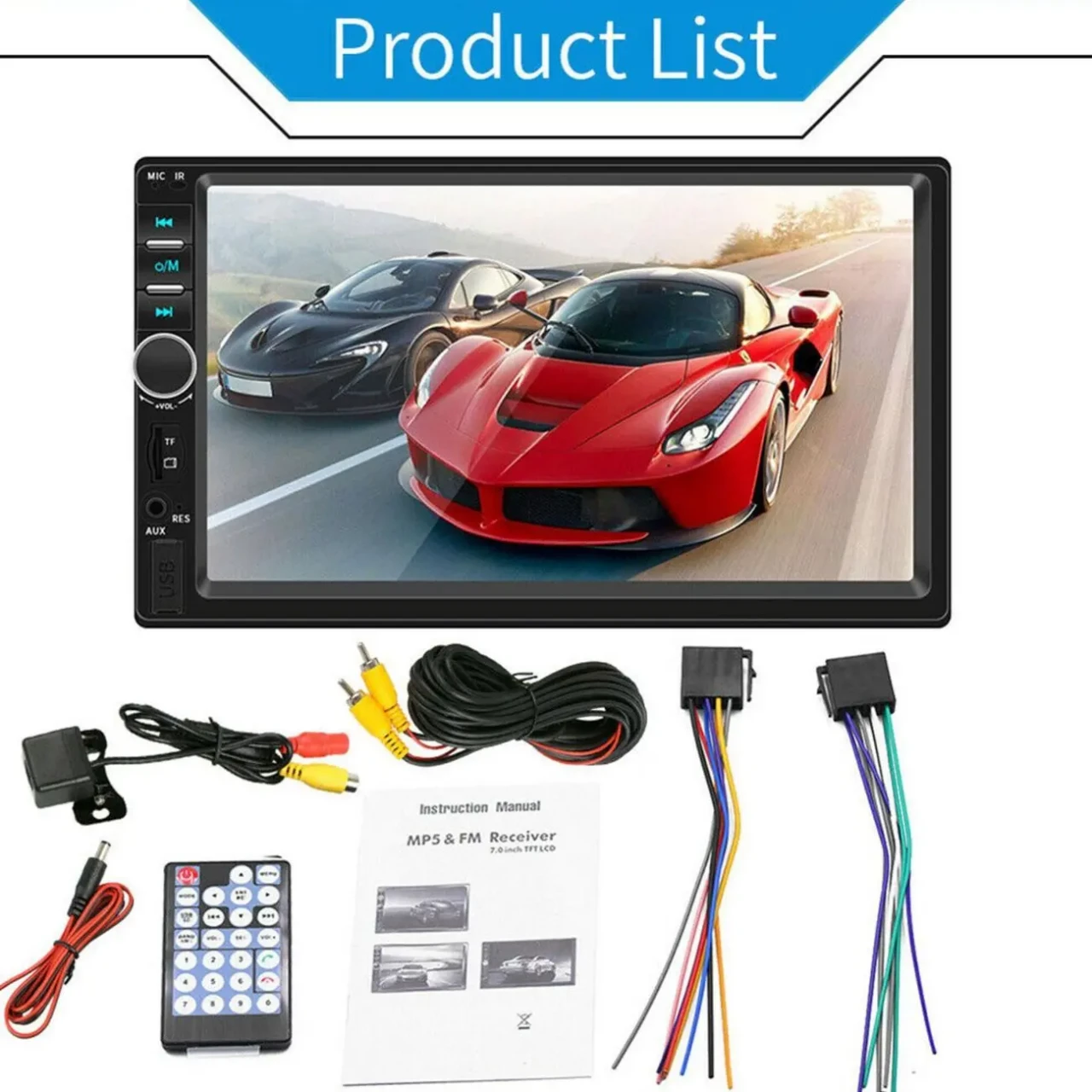 Магнитола автомобильная сенсорная 2 ДИН Android, Apple 6