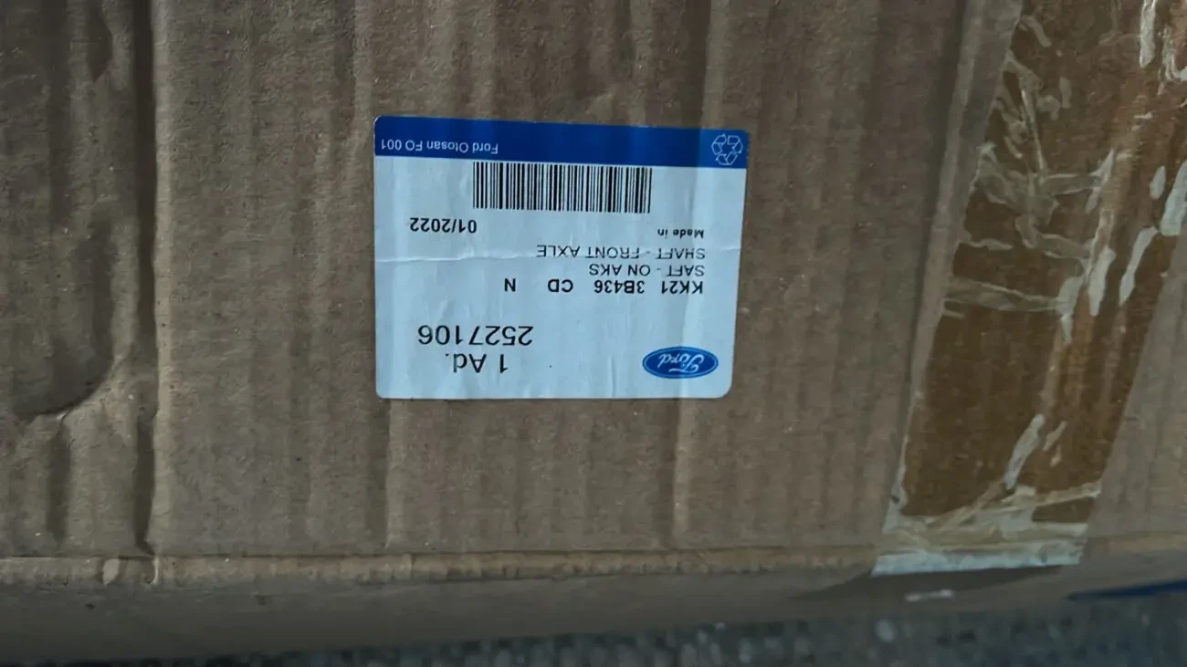 Кк21-3B 437-CD.Код. 2527108. Полуось к коробке автомат. ford  transit. 6