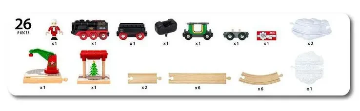 Дерев'яна залізниця Brio (Бріо) 36014 Різдвяний поїзд 5