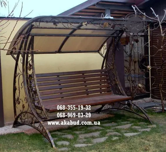 Ворота розпашні та ворота відкатні, навіси, балкони, паркани, козирки 2