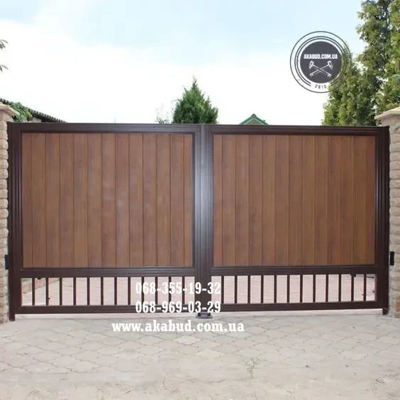 Ворота розпашні та ворота відкатні, навіси, балкони, паркани, козирки 5