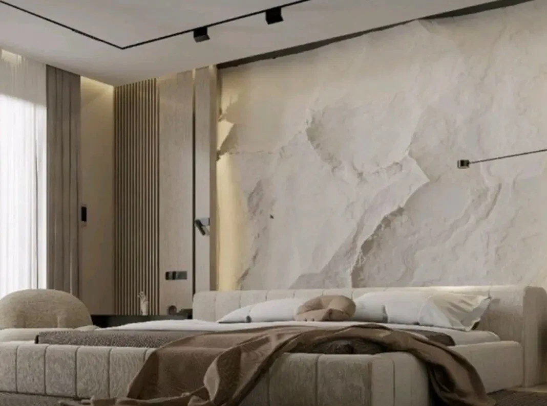 Скала в интерьере. Имитация скалы арт бетон 4