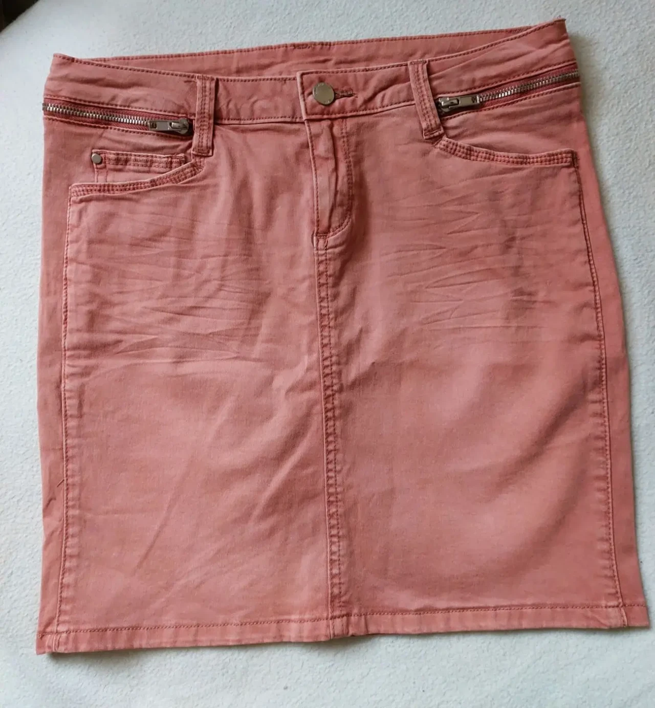 Джинсовая юбка стрейч мини Collection Denim размер 36 Франция 2