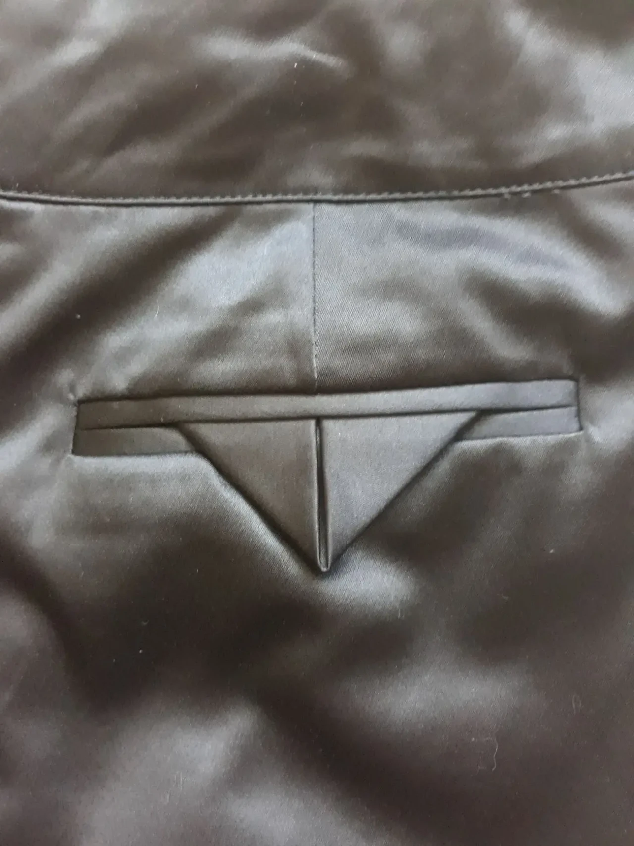 Новая черная атласная юбка XANAKA 9