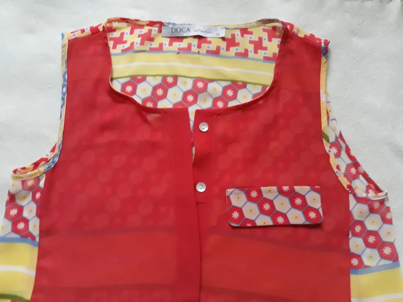 Новая женская шифоновая блузка блузочка блуза Doca размер М 6