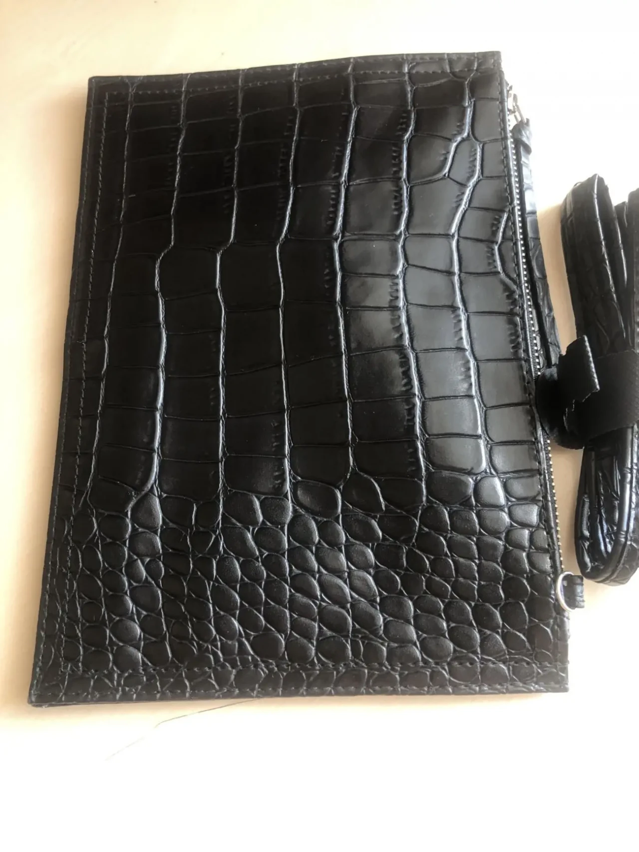 Маленька сумочка для документів з штучної шкіри під крокодила