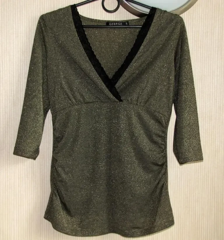 Золотистая блузка George, S/М, новая