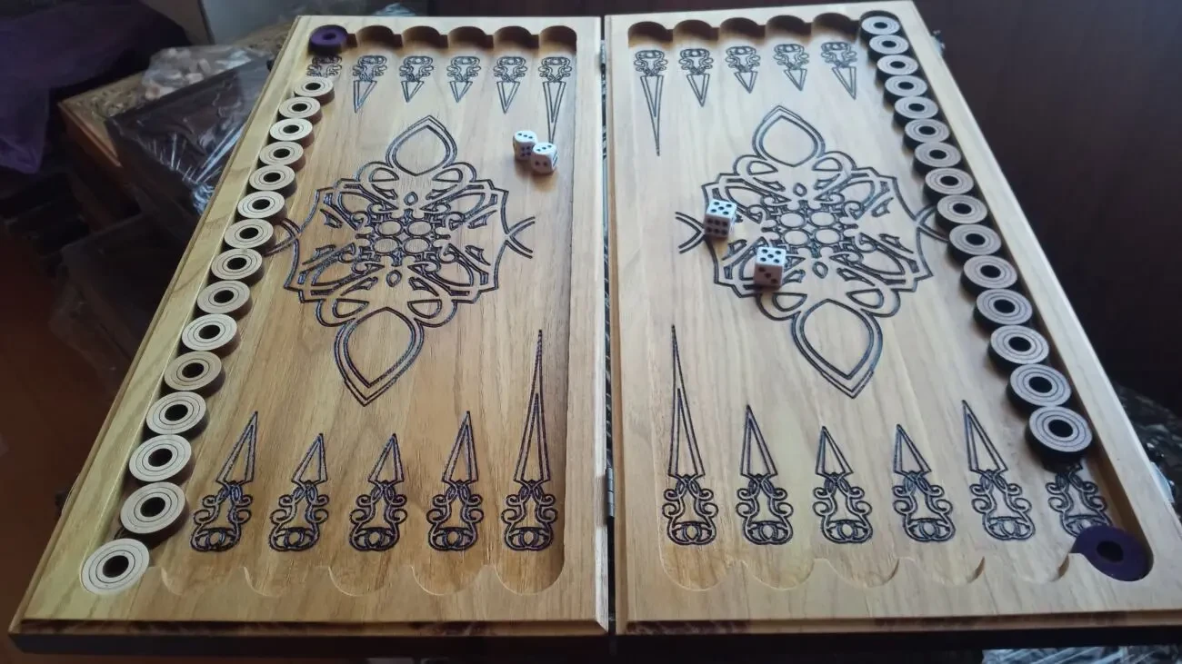 Нарди з дерева скорпіон 50см 6