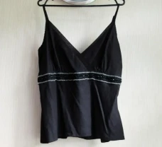 Замечательный топ с бисером, р.M/L