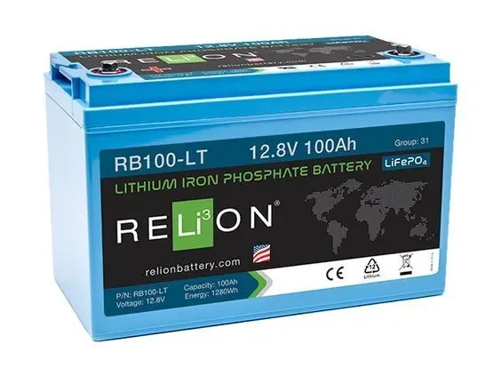Літієва батарея LiFePO4 12,8 В 100 Ач 6