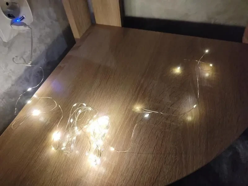 Гірлянда led 5м 50 led USB білого кольору 4