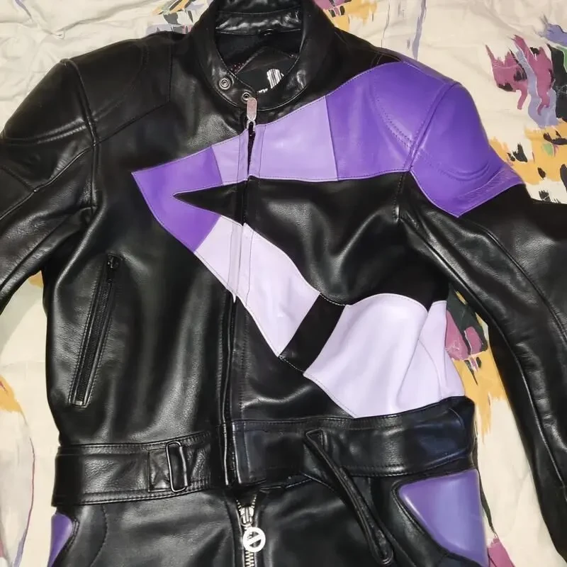 Кожаный, раздельный мотокомбинезон Krawehl 5