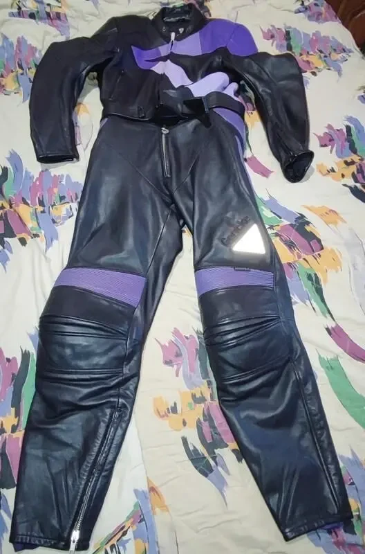 Кожаный, раздельный мотокомбинезон Krawehl 3