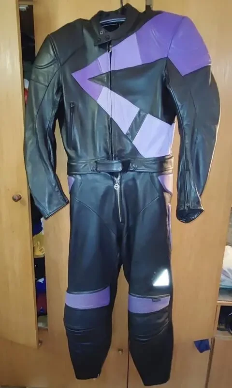 Кожаный, раздельный мотокомбинезон Krawehl