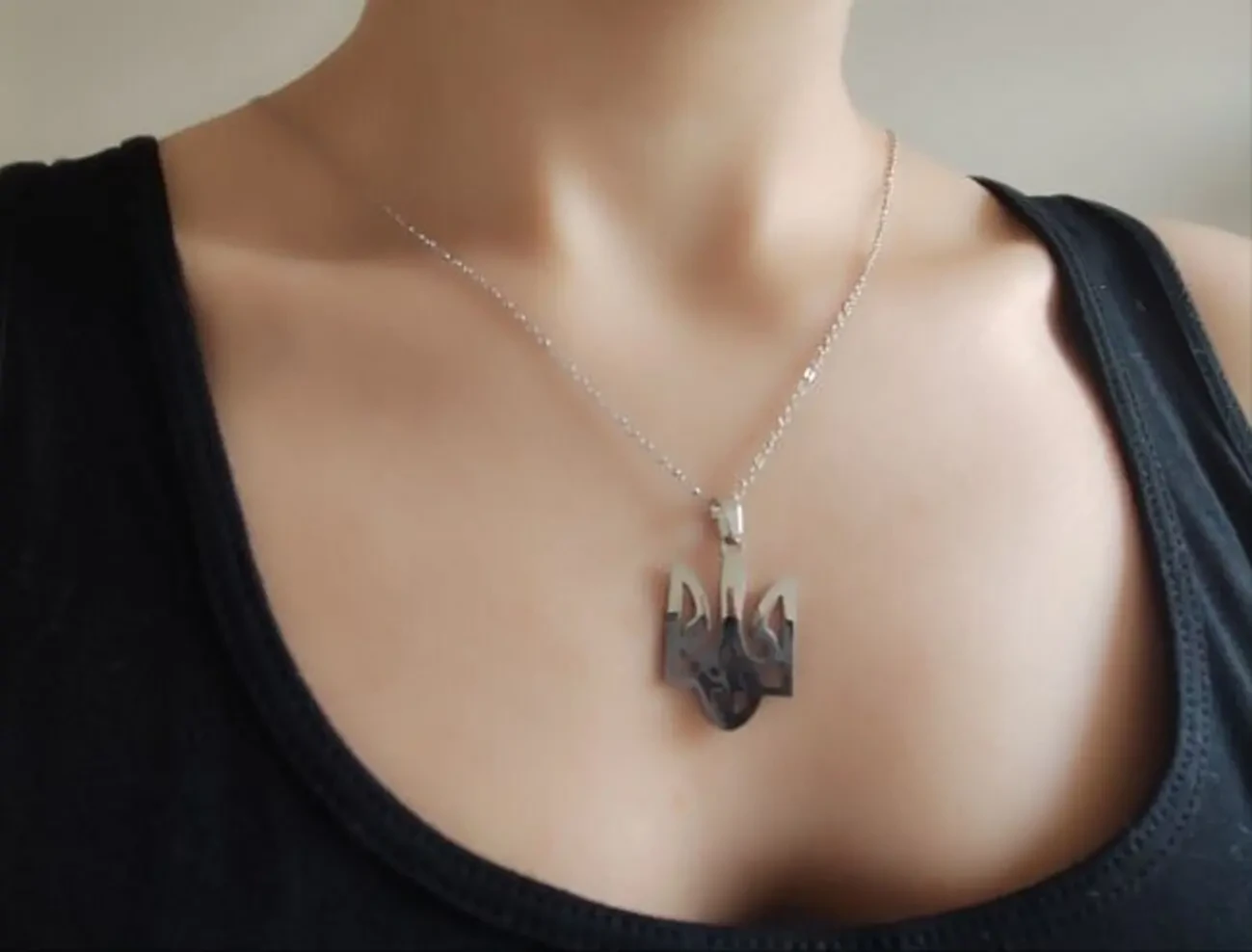 Кулон Герб Украины цепочка, подвеска 3