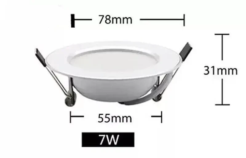 Точковий світильник led 7w 5