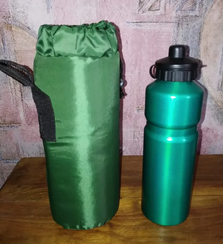 Бутылка в термочехле, металлическая