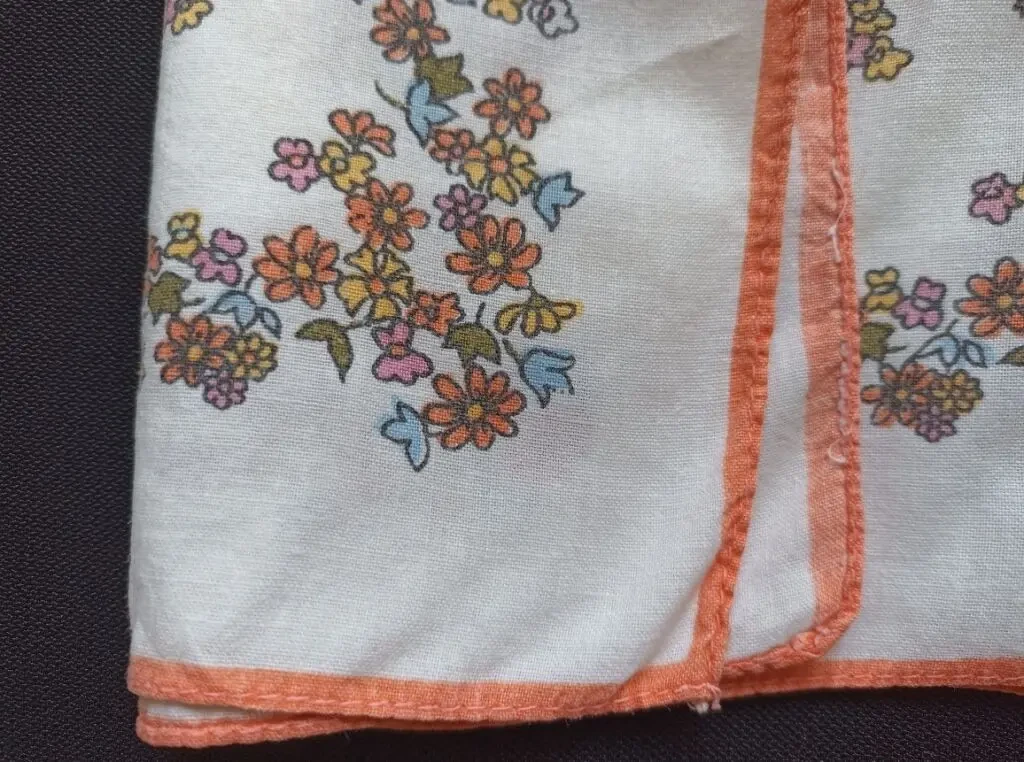 Женский №7 -л8 хлопок носовой платок женский белый в цветочки 5