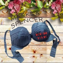 M&S EUR 75E Бюстгальтер большая чашка поролон косточка серый