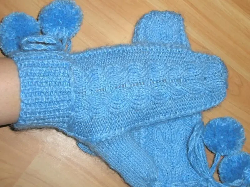 Шарф (снуд) та рукавиці (комплект). Handmade 2