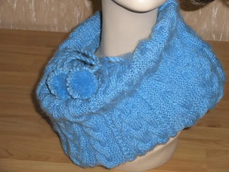 Шарф (снуд) та рукавиці (комплект). Handmade