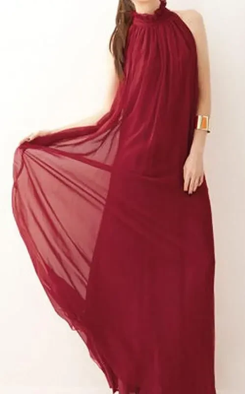 Елегантне плаття з шифону колір винний. розмір s-l (44-48 укр) 2