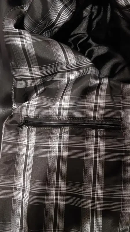 Куртка кожаная на высокого парня очень мягкая (пог-62 см) п 8