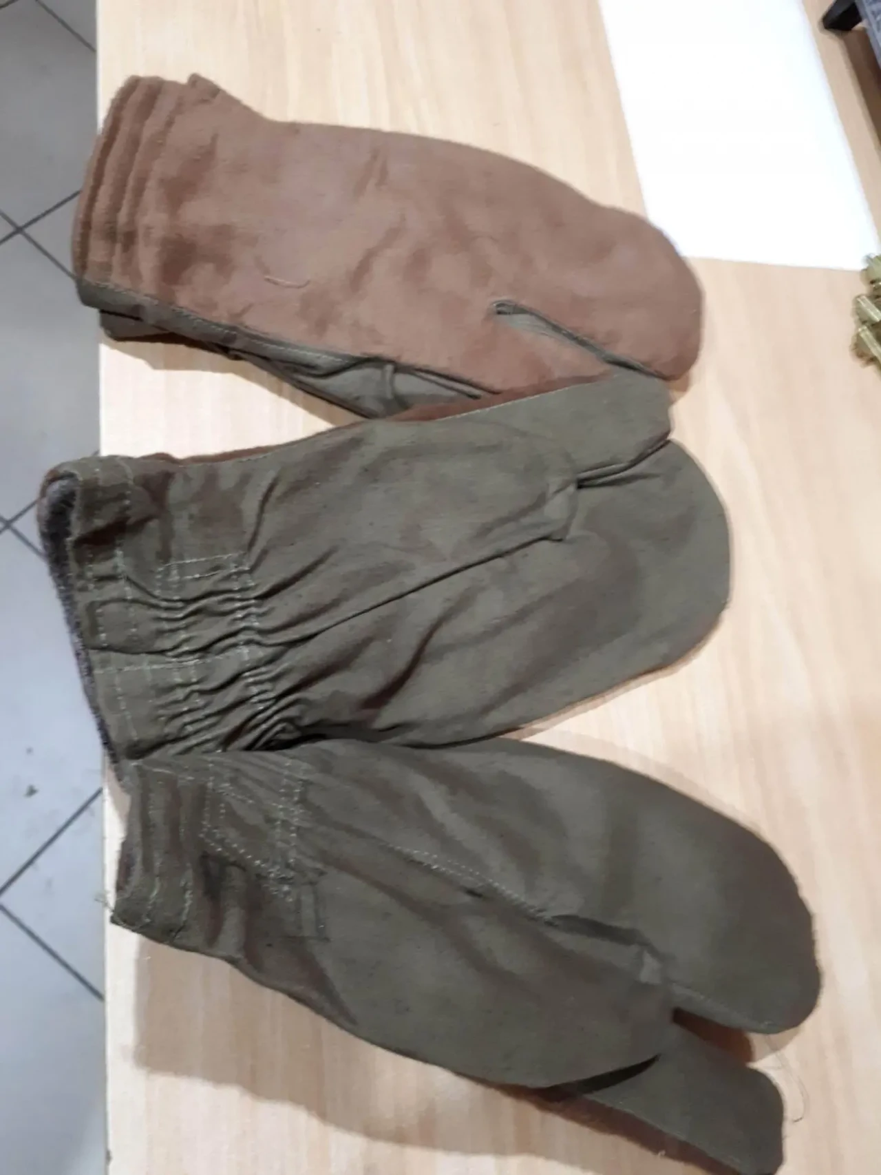 Рукавицы трехпалые армейские зимние 6