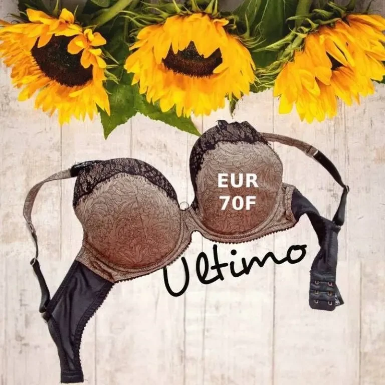 Ultimo EUR 70F Бюстгальтер поролон косточка черный/под золото