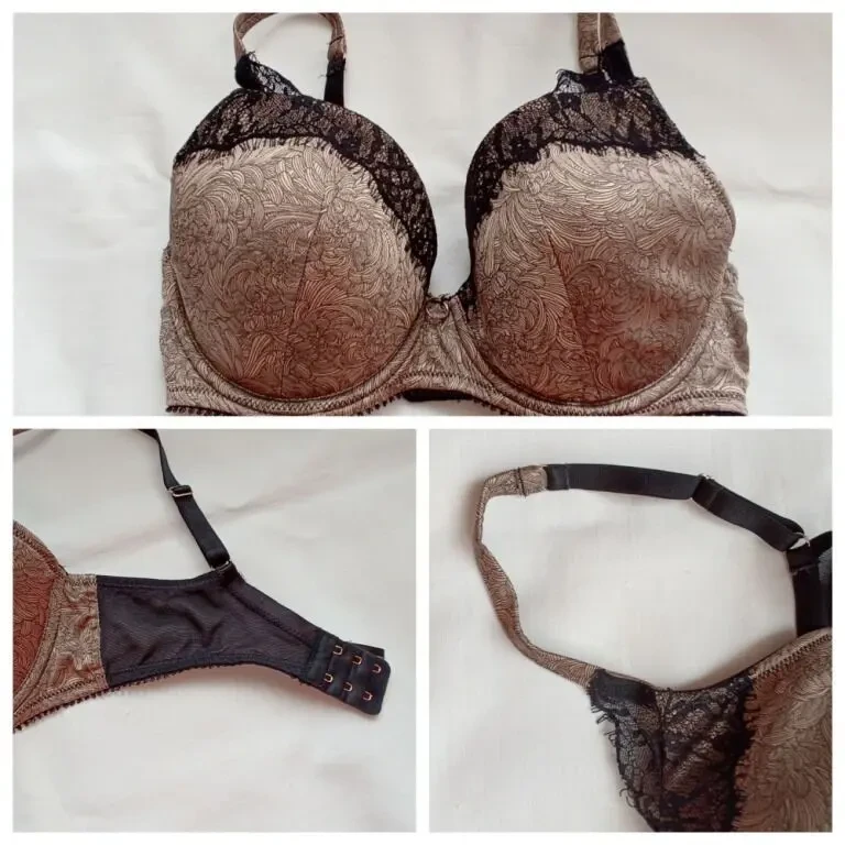 Ultimo EUR 70F Бюстгальтер поролон косточка черный/под золото 7