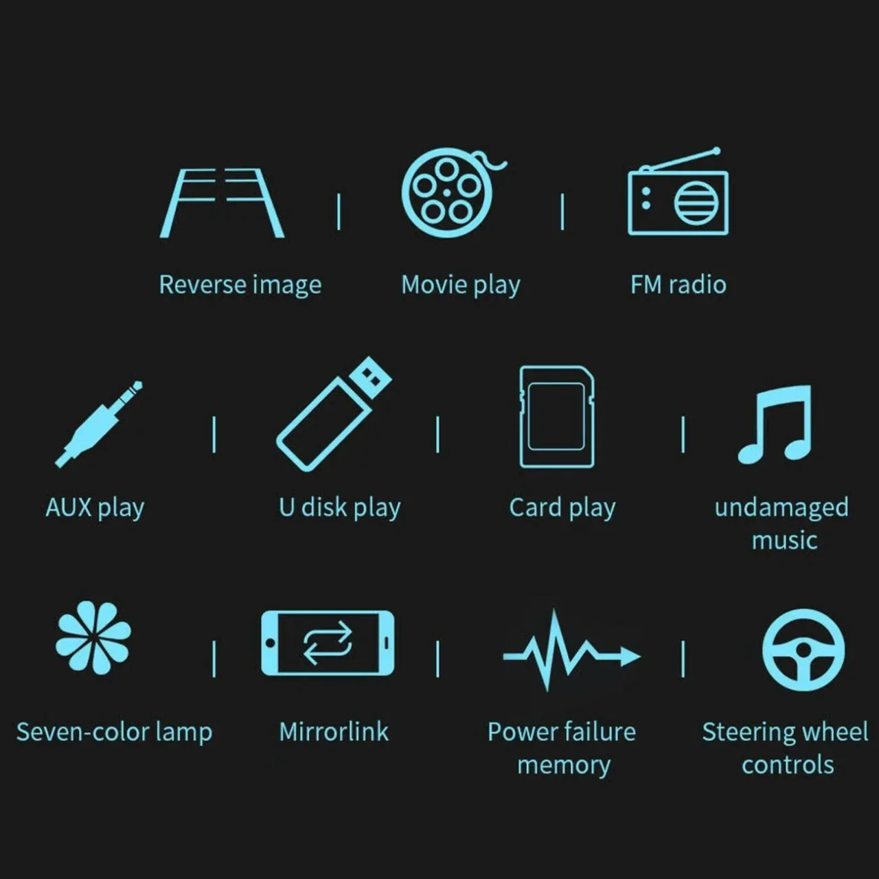 Android, Apple Магнитола автомобильная сенсорная 2 ДИН 10