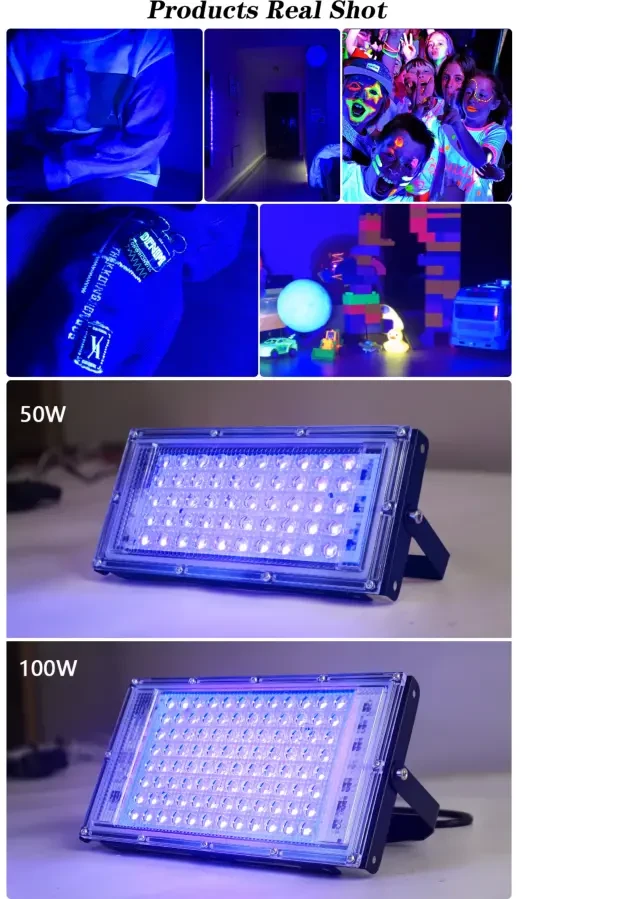 ультрафиолетовая лампа,фитолампа 395-400нм 220 в/100 вт. 8