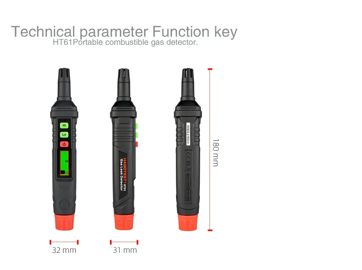 Детектор, анализатор контроля утечки горючих газов, течеискатель 6